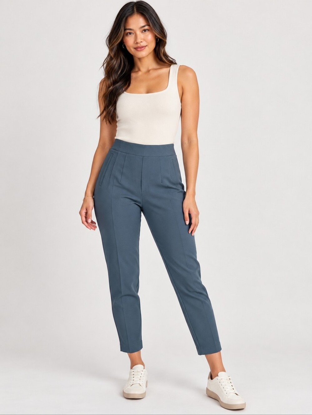 ❤️ BAILEY 44 HIGH RISE PULL ON TAPERED ANKLE PANTS / TROUSERS, 8 (29)
